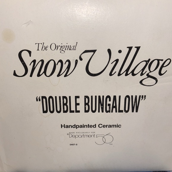 The original Snow Village "Double Bungalow" - Picture 4 of 4